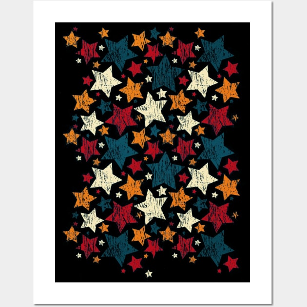 Stars Vintage Wall Art by bobyberto